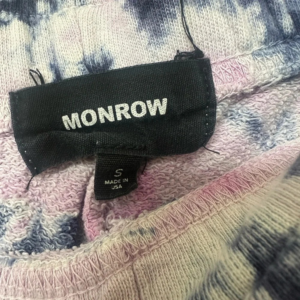 MONROW Bamboo Burst Tie Dye Girlfriend Sweatpants - Picture 5 of 6